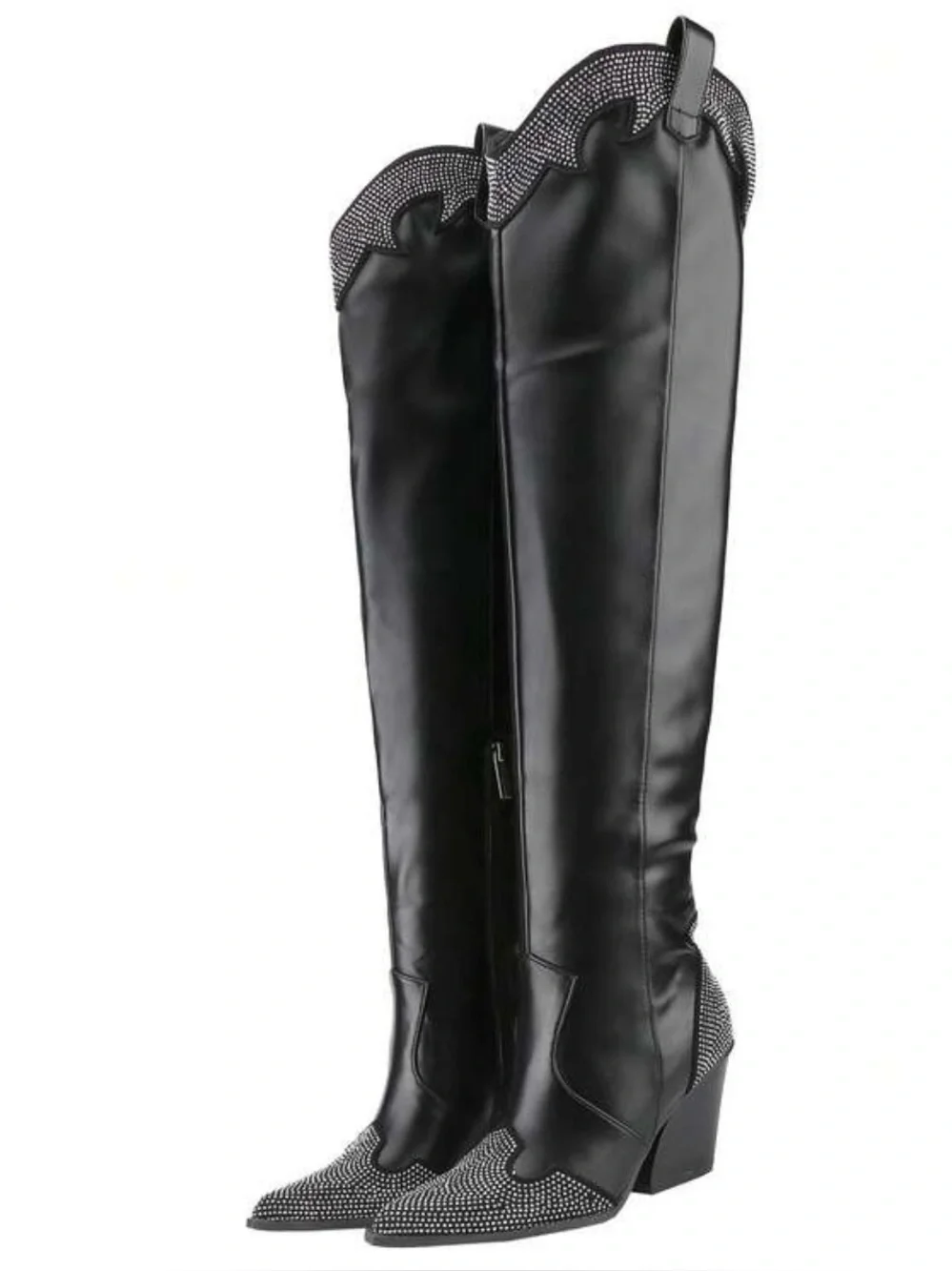 Belovely Unilady Women's Rhinestone Cowboy Boots